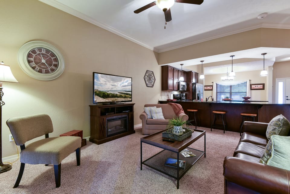Stream your favorite shows on the large-screen TV