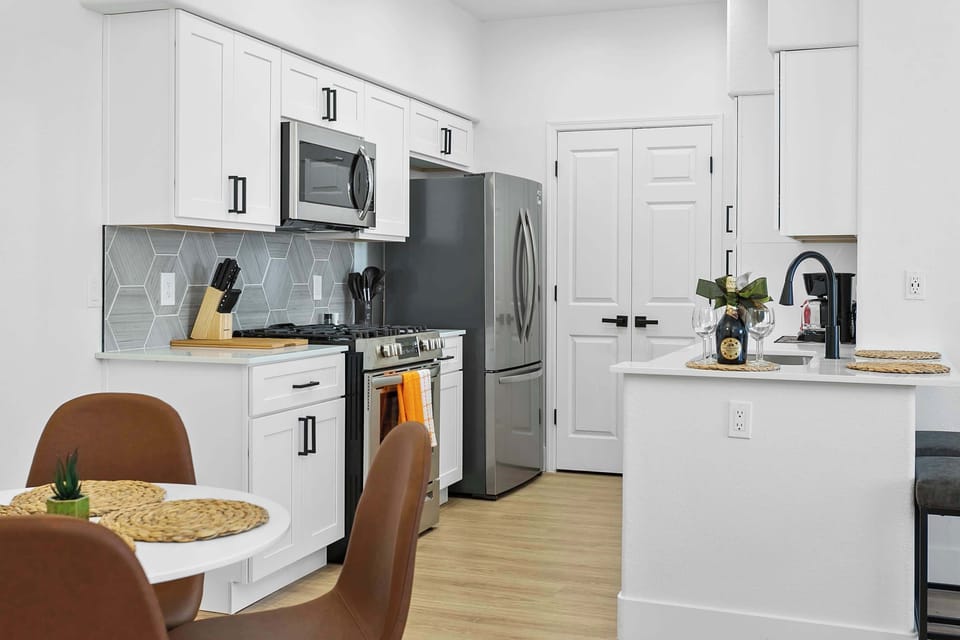 Dining and kitchen