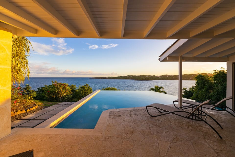 View from poolhouse