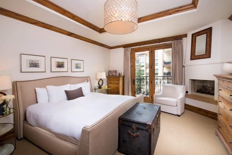 Get a good night's sleep in the master bedroom.