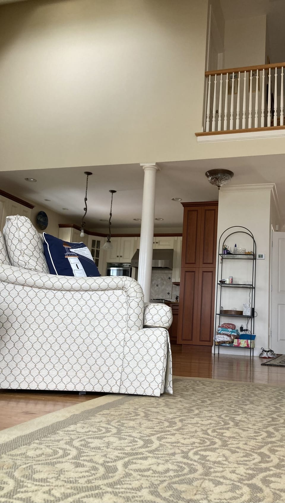 Swivel around for conversation or views in the comfy Baker chairs.