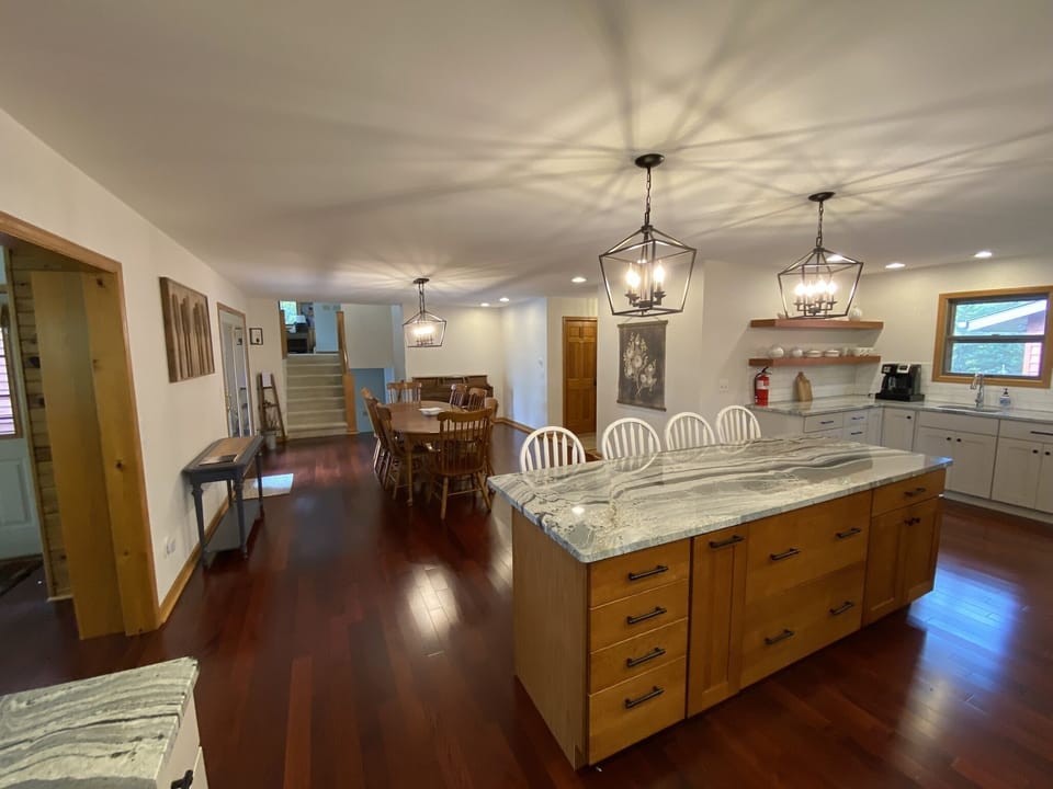 Large Kitchen and dining room