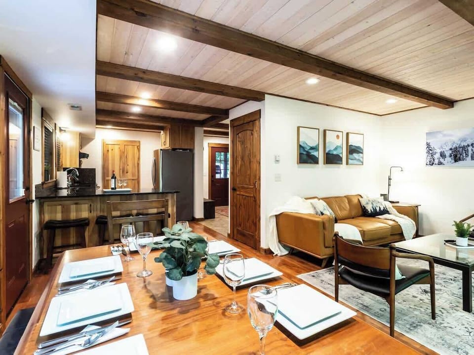 Enjoy open concept living with the dining room just off the kitchen and living room. 