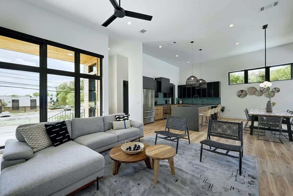 The open floor plan is perfect for entertaining!