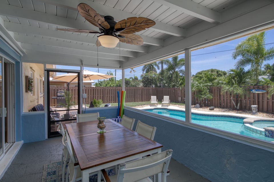 Large screened in porch