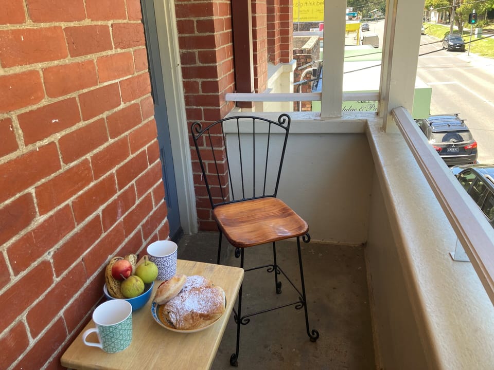 Why not have breakfast on the balcony?