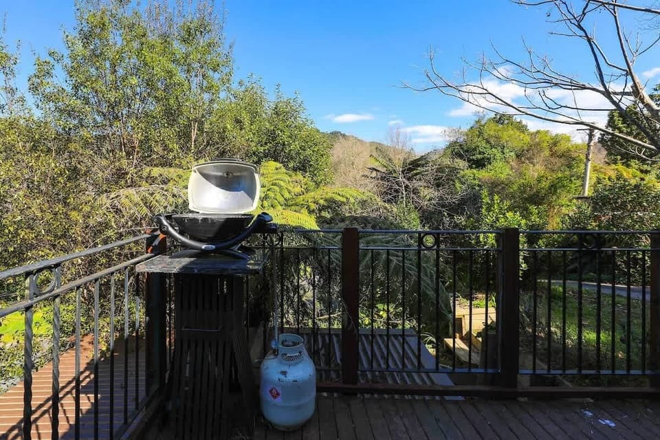 Balcony with Baby Weber BBQ