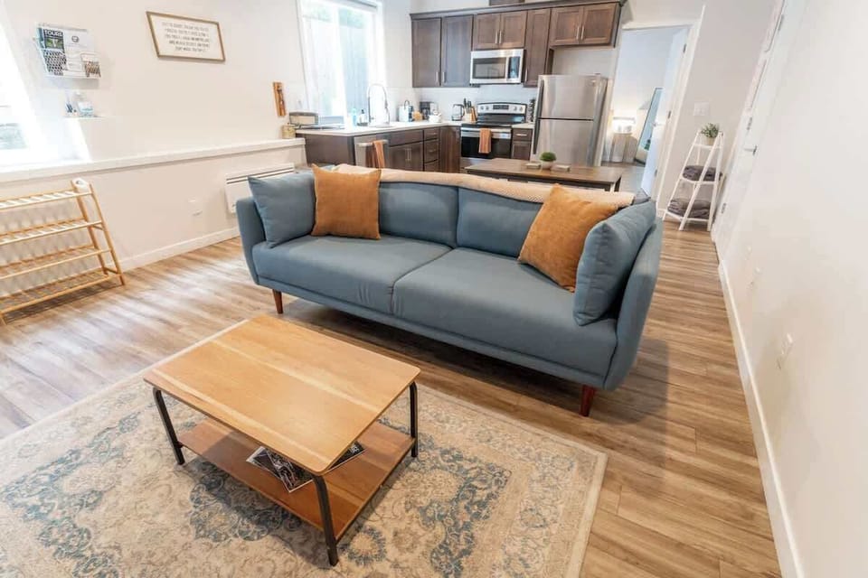 Comfy Couch in our open space concept.