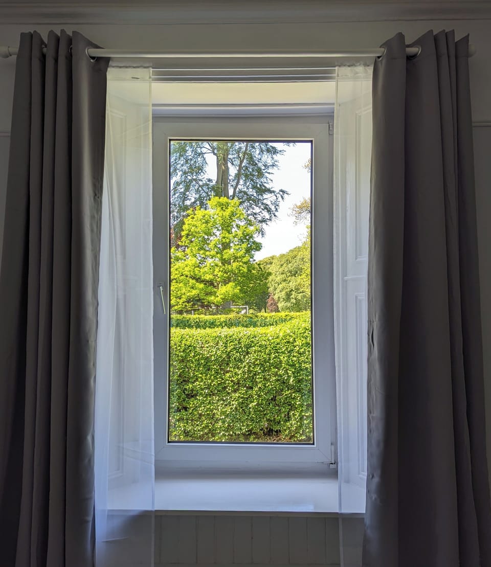 Lovely park views from the main bedroom