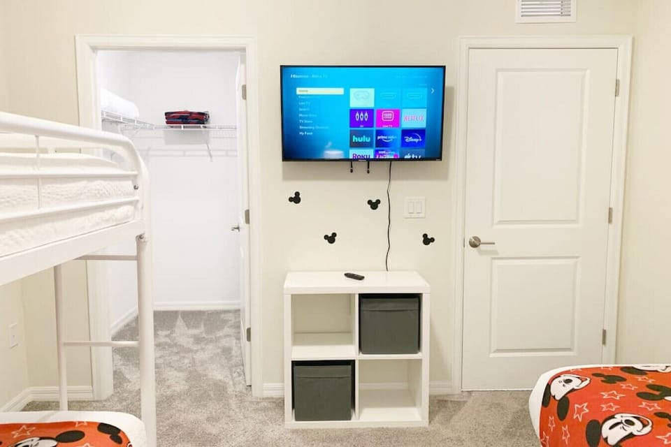 Second Bedroom Smart LED TV & Walk-In-Closet!#Disney #Parks #StoreyLake #Apartment #Vacation #Rental #Kissimmee #Orlando