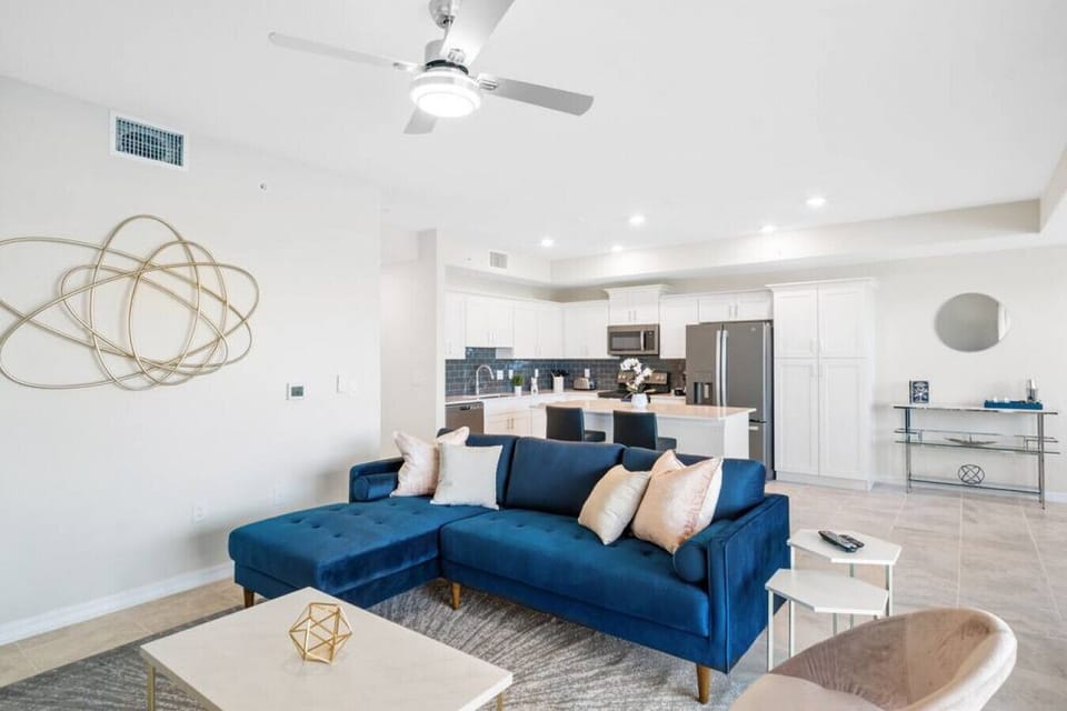Living Room with Lake view!#Disney #Parks #StoreyLake #Apartment #Vacation #Rental #Kissimmee #Orlando