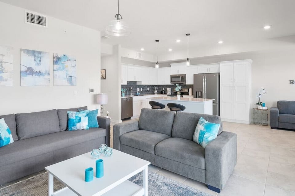 Living Room#Disney #Parks #kingdom #springs #StoreyLake #Apartment #Vacation #Rental #waterpark #Kissimmee #Orlando #universal #citywalk