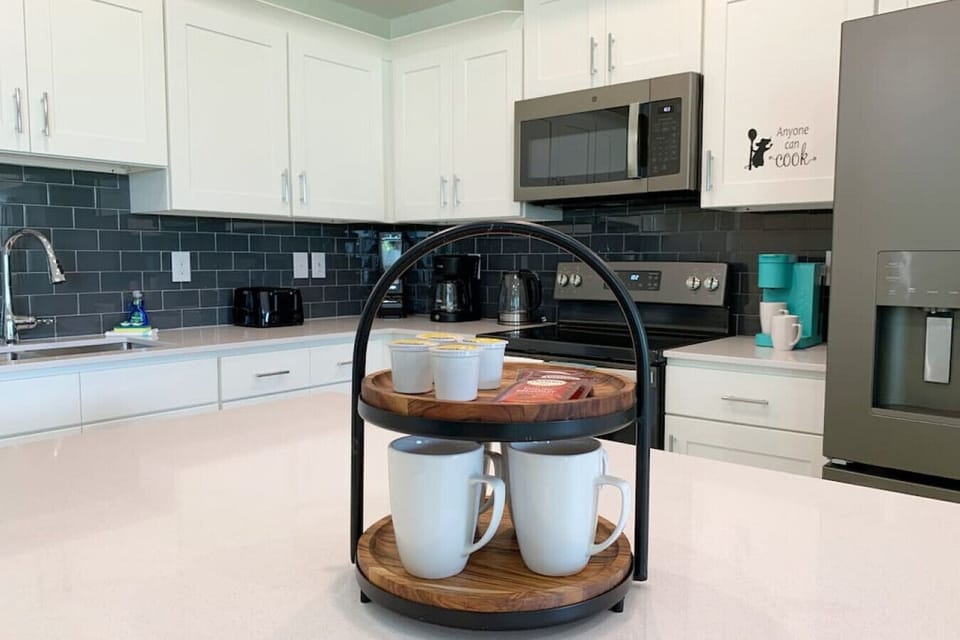 Kitchen fully equipped!#Disney #Parks #kingdom #springs #StoreyLake #Apartment #Vacation #Rental #waterpark #Kissimmee #Orlando #universal #citywalk
