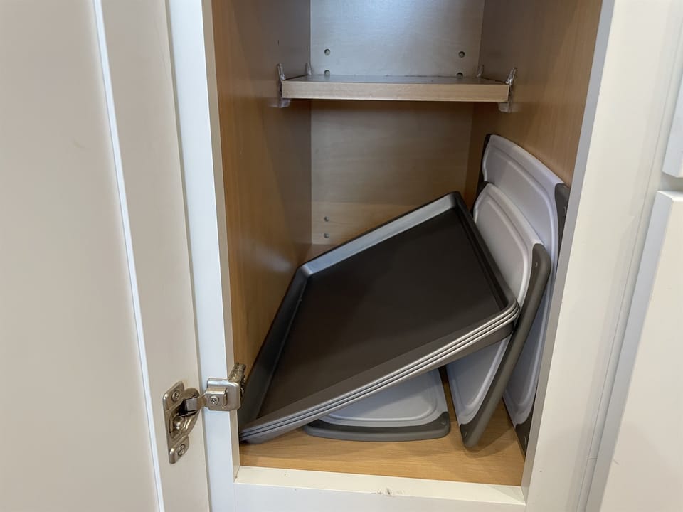 Cutting boards and baking pans