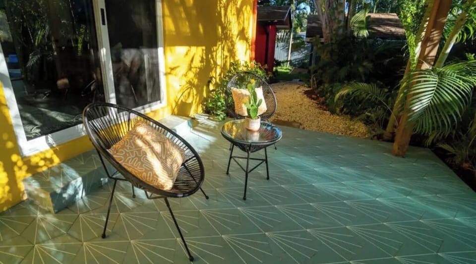 Master bedroom patio
