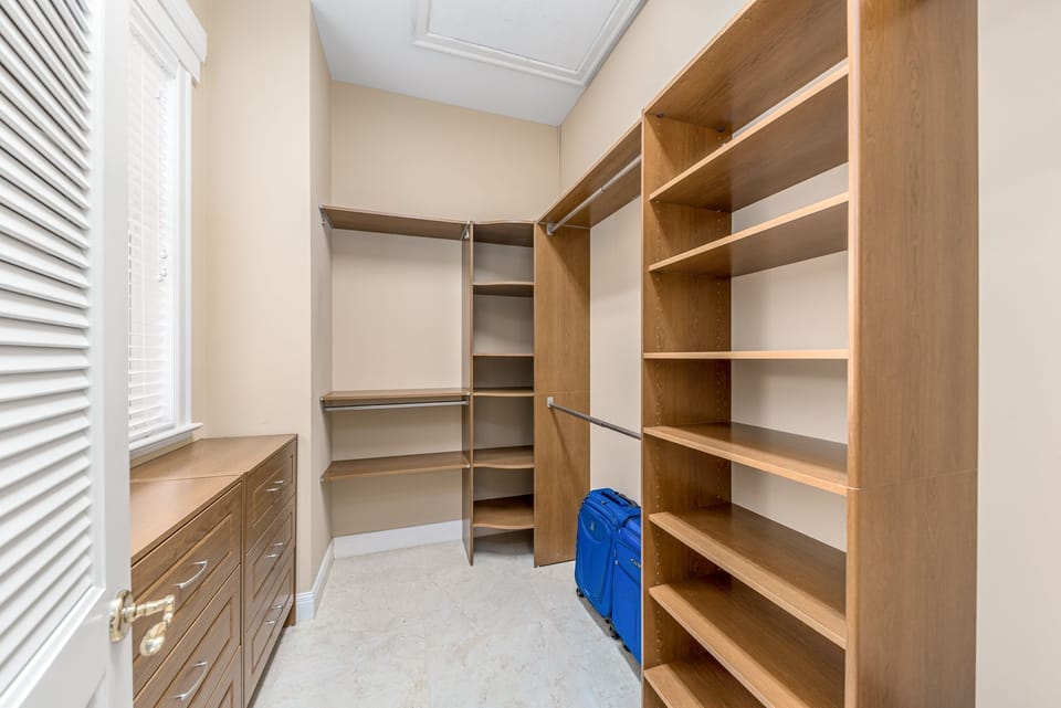 Master bedroom closet