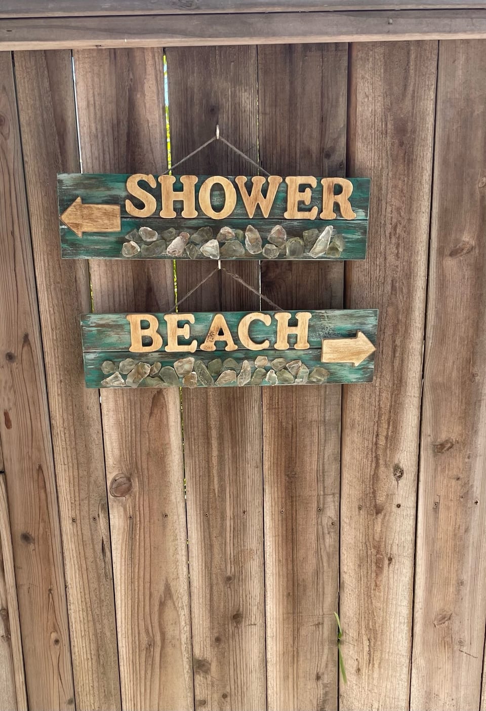 Just a few steps to the sand, and an outdoor shower for when you get back!