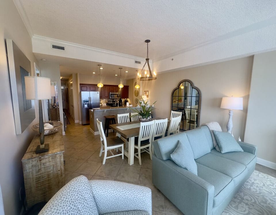 Den, Dinning and Kitchen View