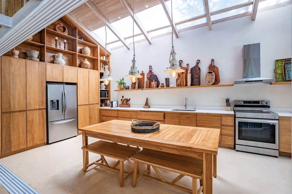 another view of the high-end kitchen.