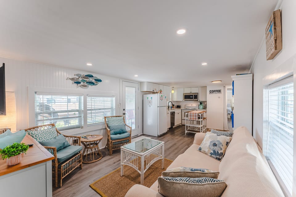 Spacious living room to cool off and relax