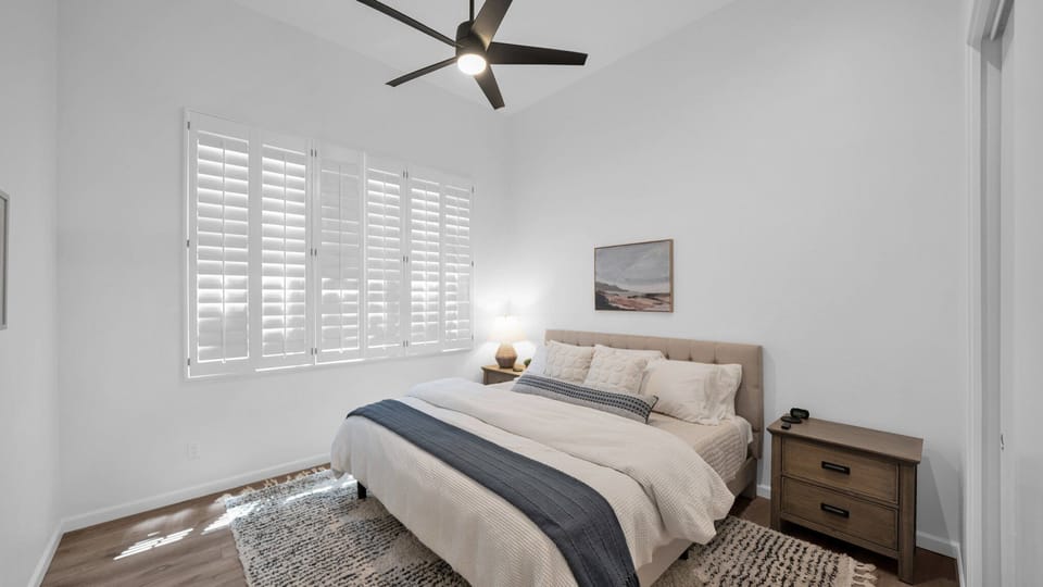 3rd Bedroom with King size bed and large closet