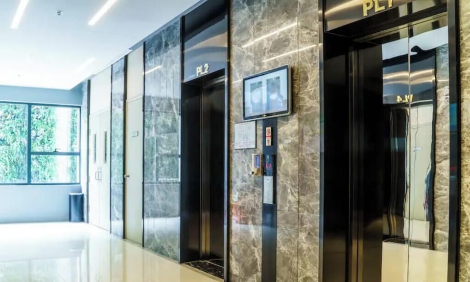 Elevators in the building
