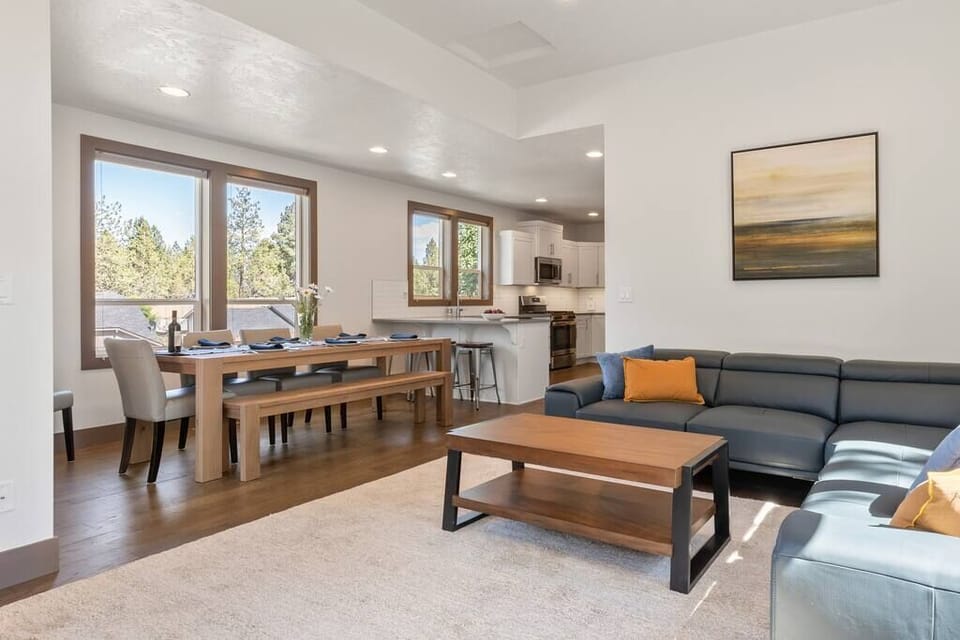 Living area with 55" Smart TV. 