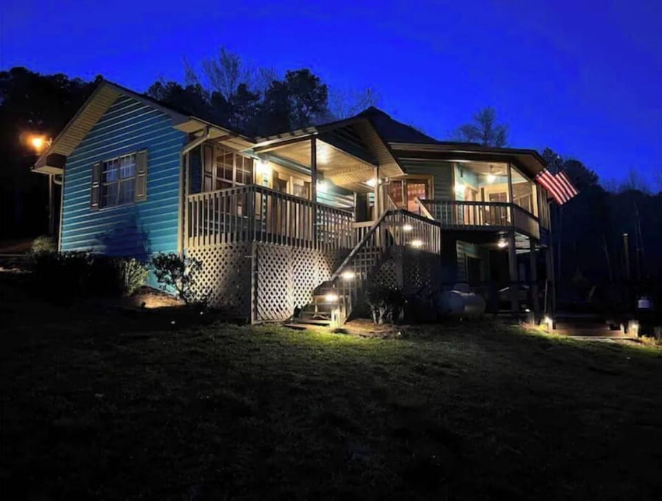 Back side of the house facing river