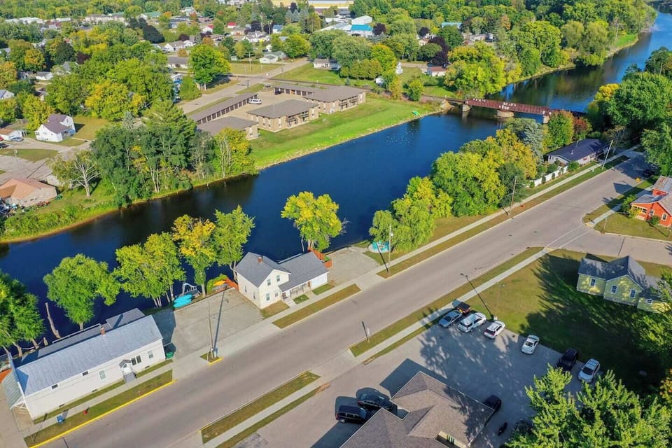 Drone view of the property.