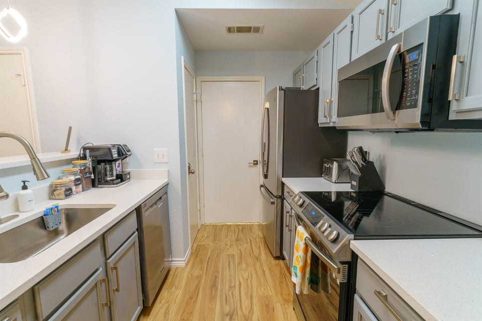 Fully stocked kitchen
