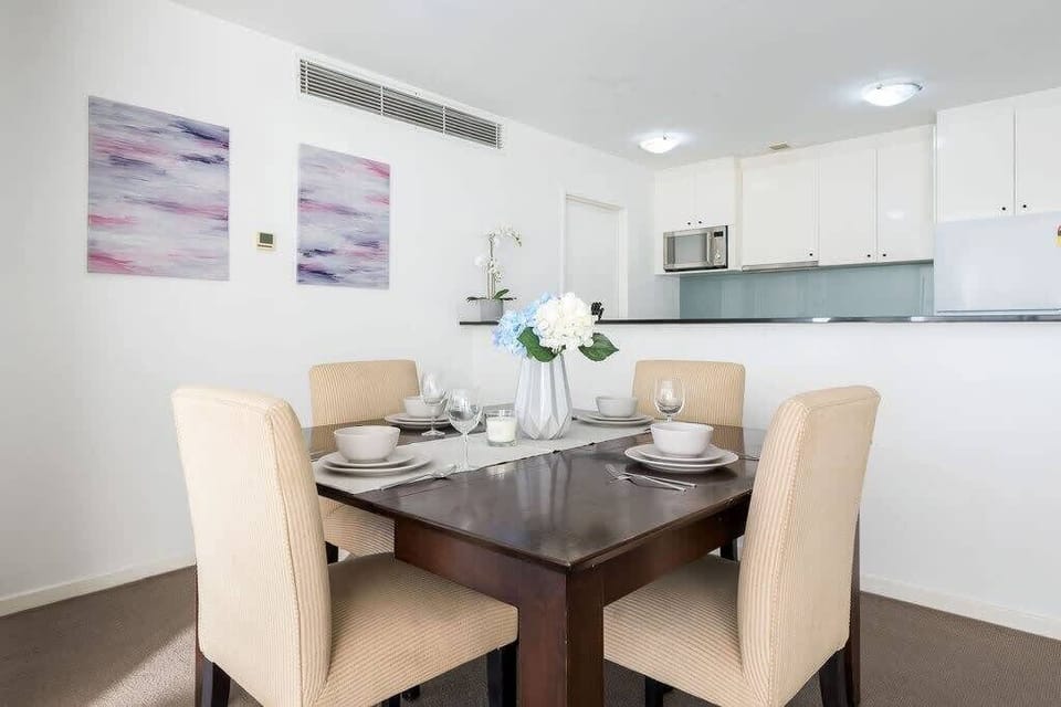 The dining area.
