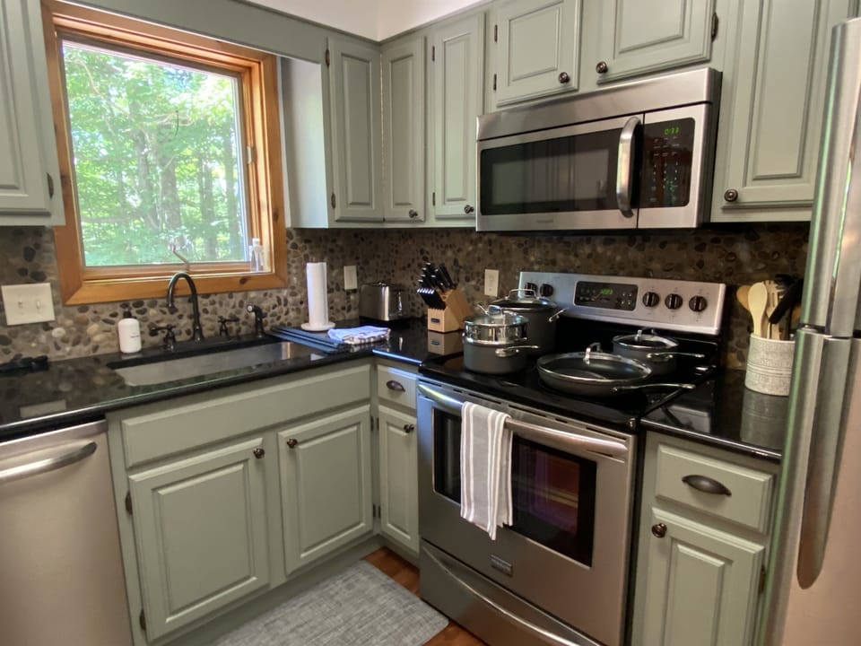 Close up of the kitchen