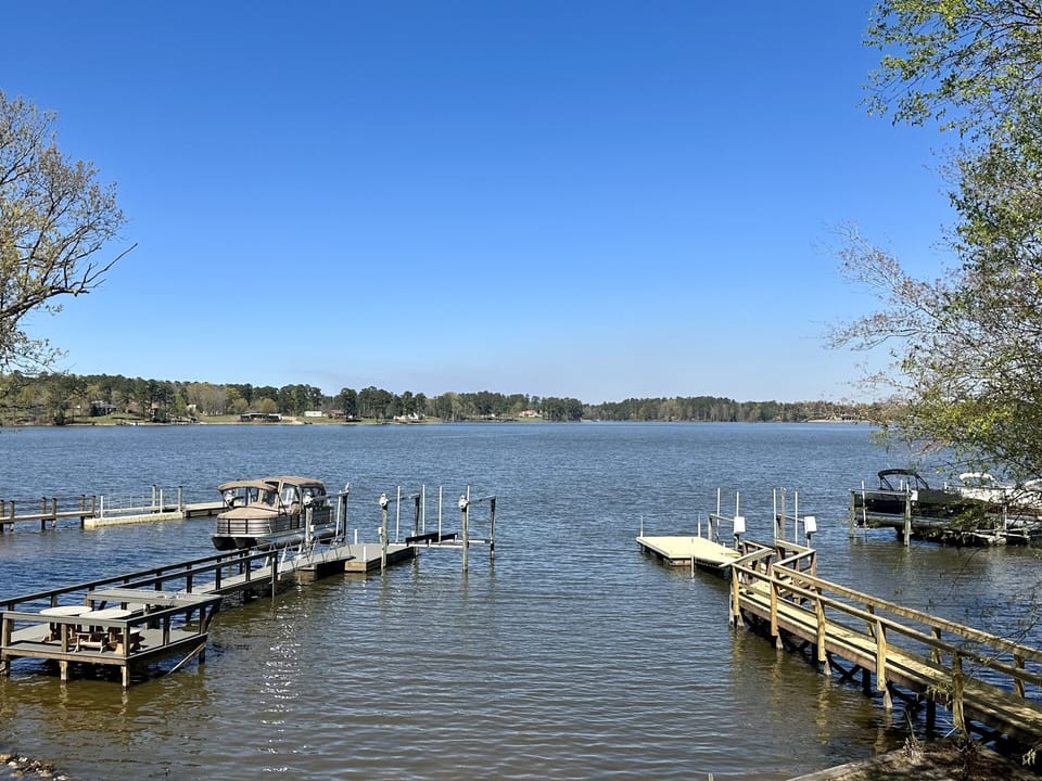 Dock with New Decking Boards