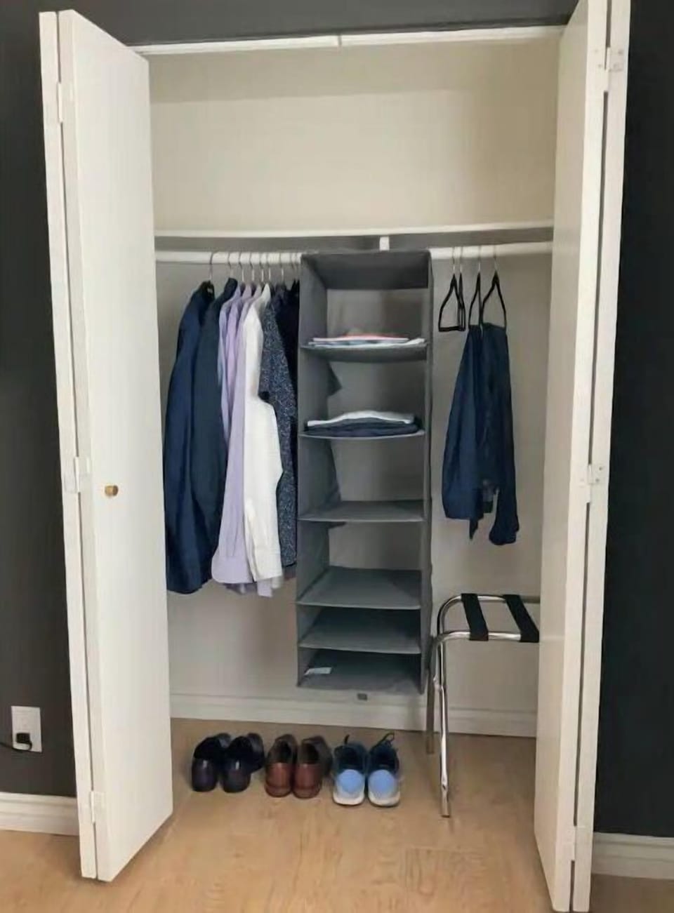 Lots of closet space in bedroom 2