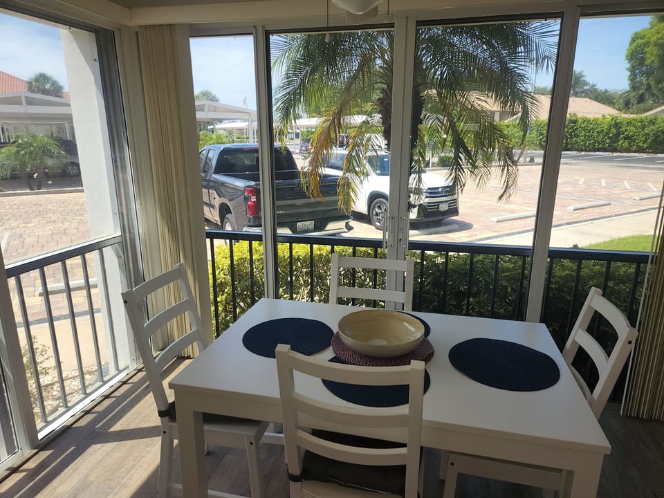 Dining Table on Enclosed Veranda