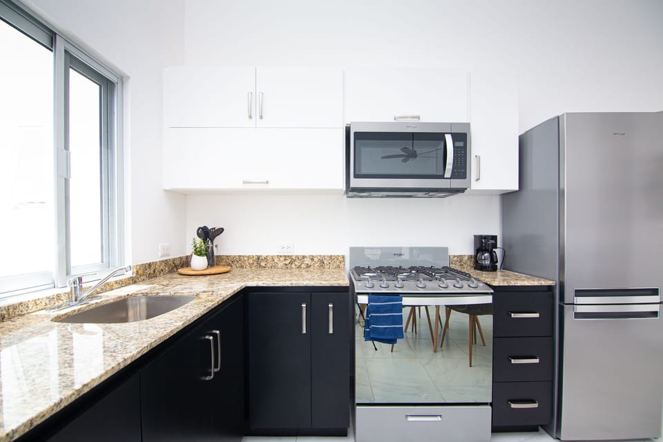 Bright open kitchen