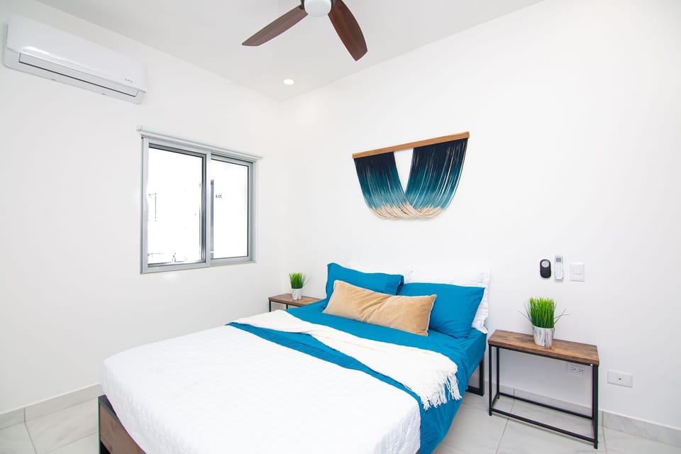 Bright modern bedroom