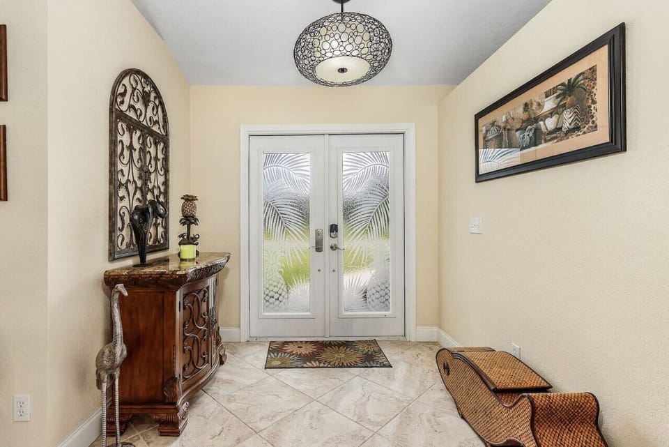 Inside your VRBO - an entrance fit for royalty