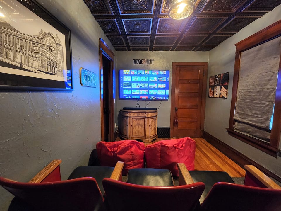 Stream  from Hulu, Disney, or choose a movie from our DVD collection.