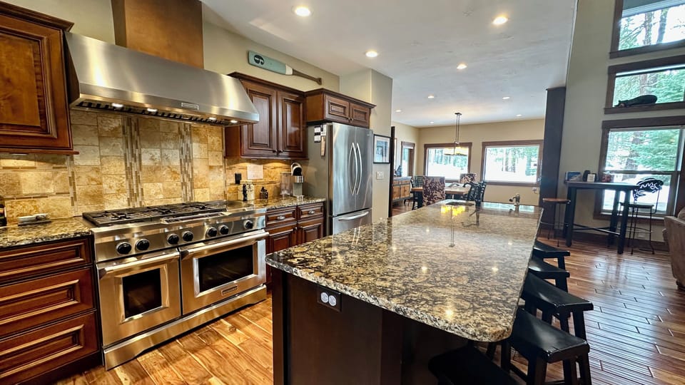 Spacious chefs kitchen