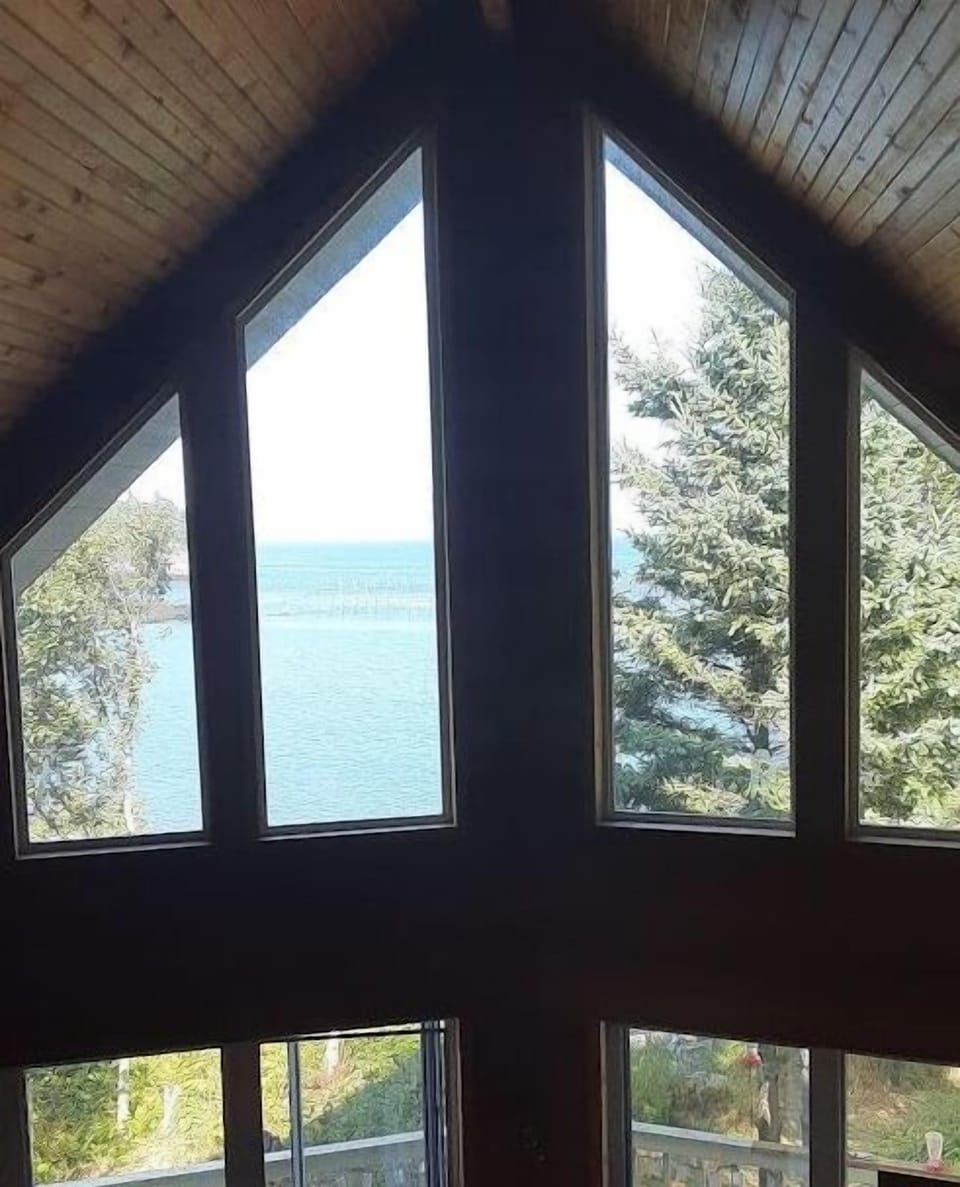 View to the ocean from the upstairs loft