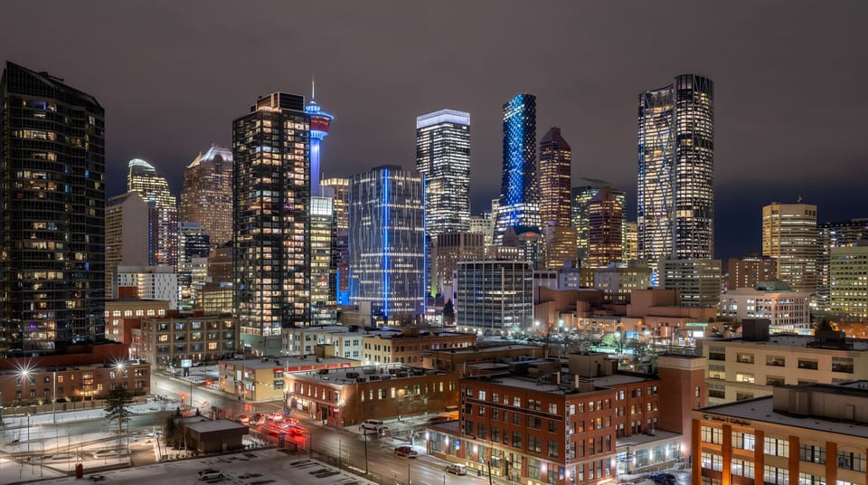 Beautiful Calgary! My place is a few blocks away from the Calgary Tower.