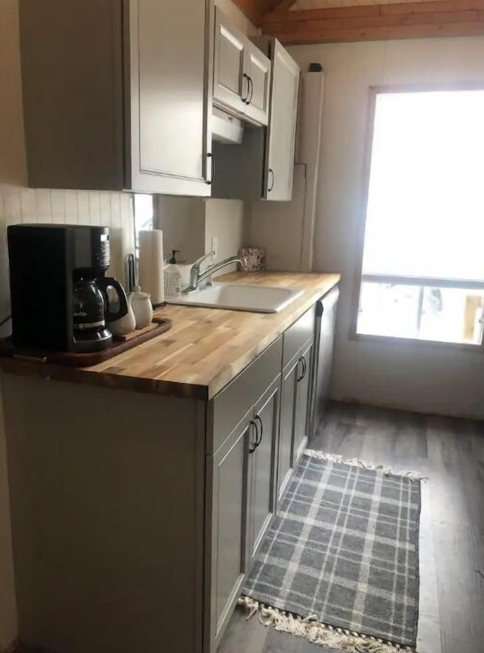 Galley style kitchen with all the necessities 