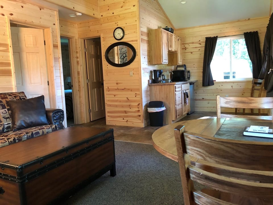 dining area and kitchenette