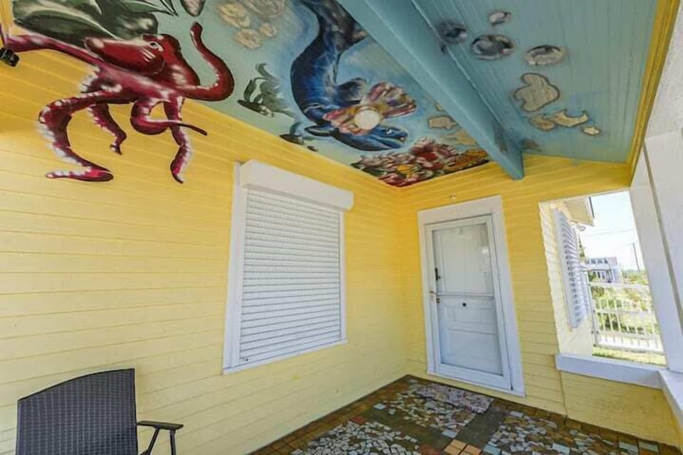 Colorful front porch
