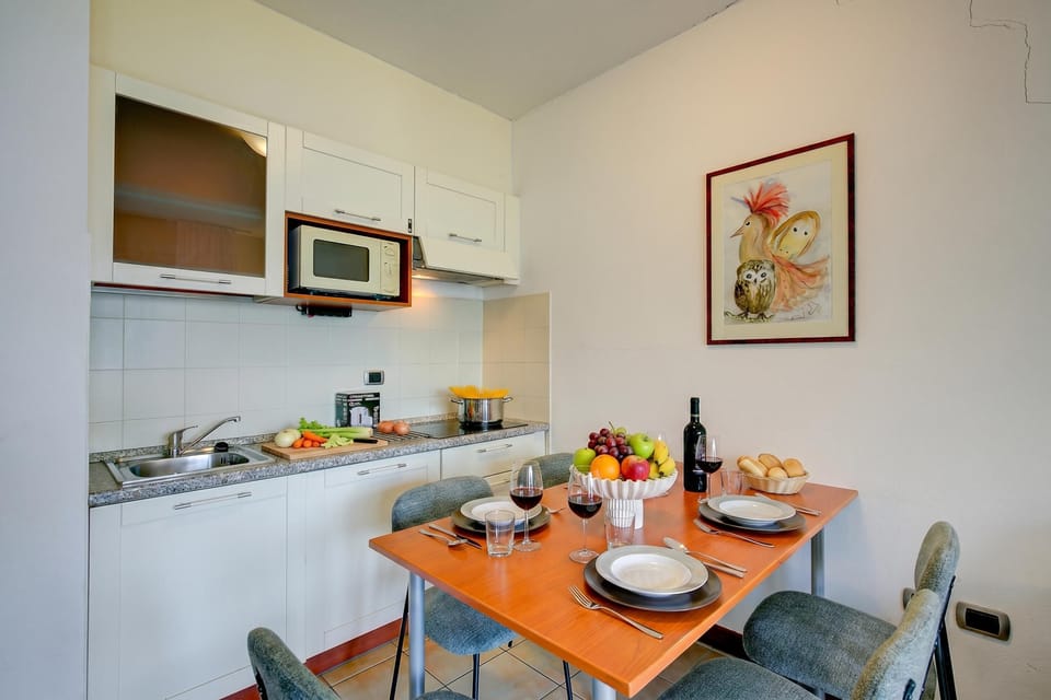Kitchen and dining area