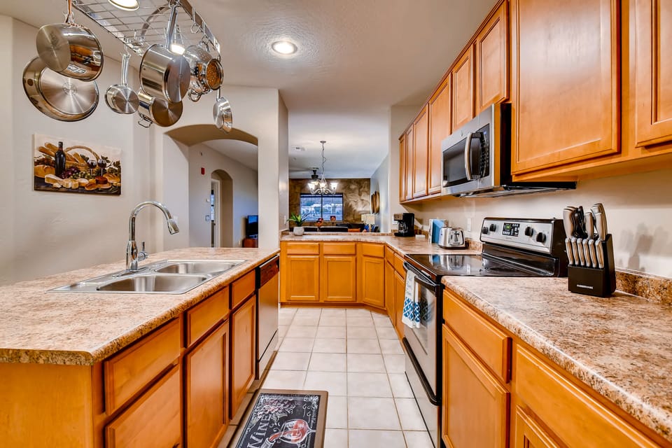 Lovely large kitchen with center island