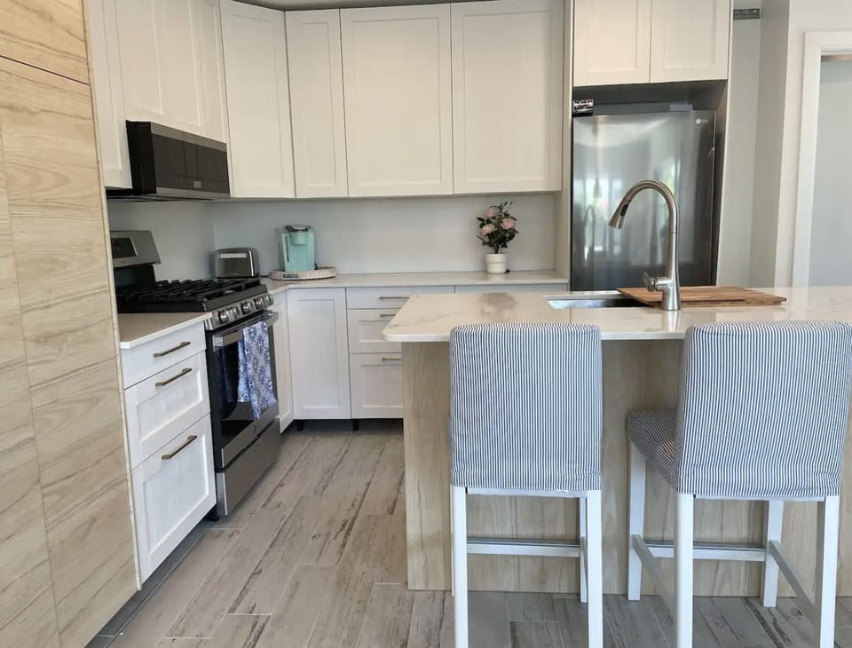 Kitchen, taken from the dining space.