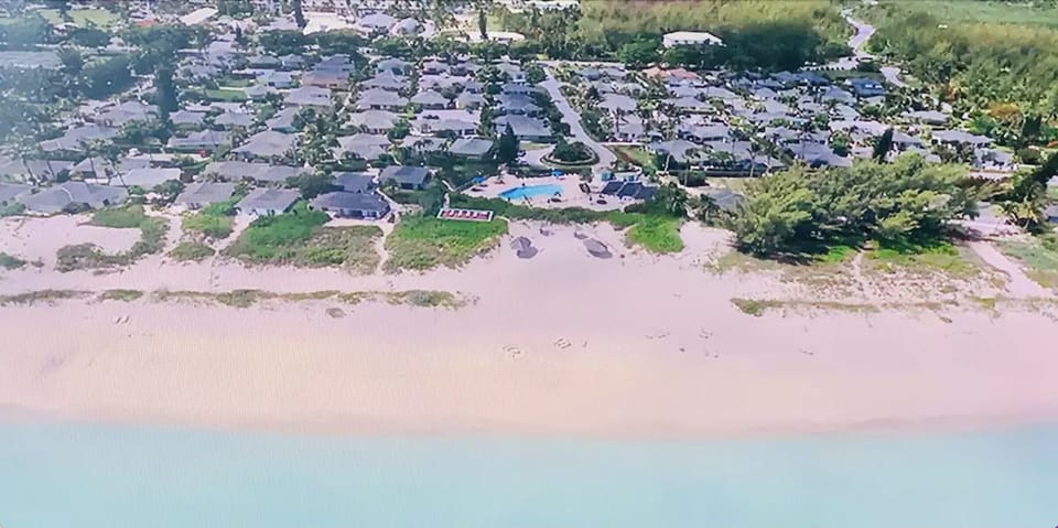 Drone shot of the Beach Villas and the gorgeous beach!
