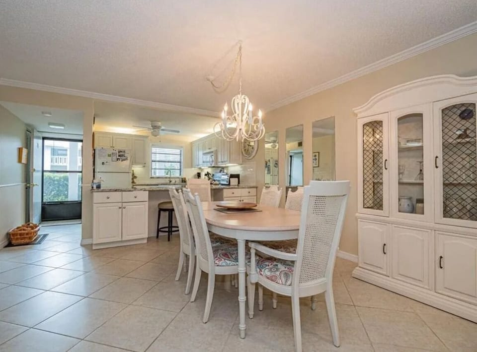 Spacious dining area